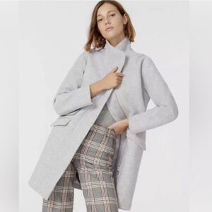 J. Crew Gray Italian Wool Cocoon Jacket